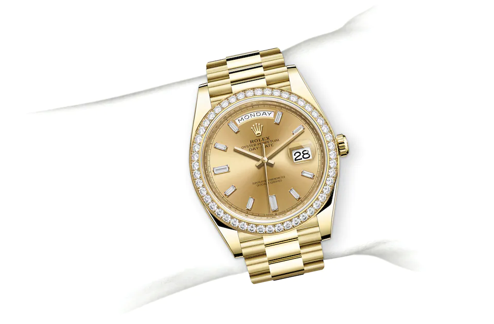 Rolex Day-Date em Ouro, M228348RBR-0002 | Sara Joias