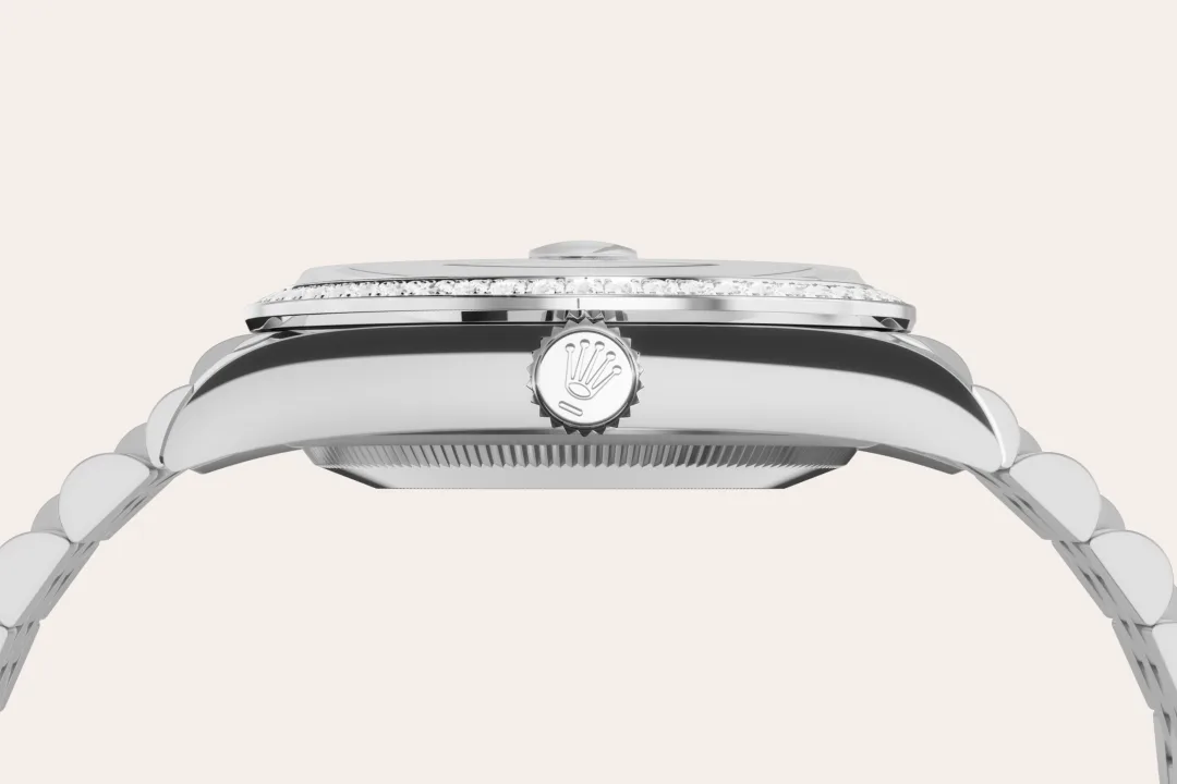 rolex Datejust em Rolesor branco – combinação de aço Oystersteel e ouro branco, M126284RBR-0011 - Sara Joias