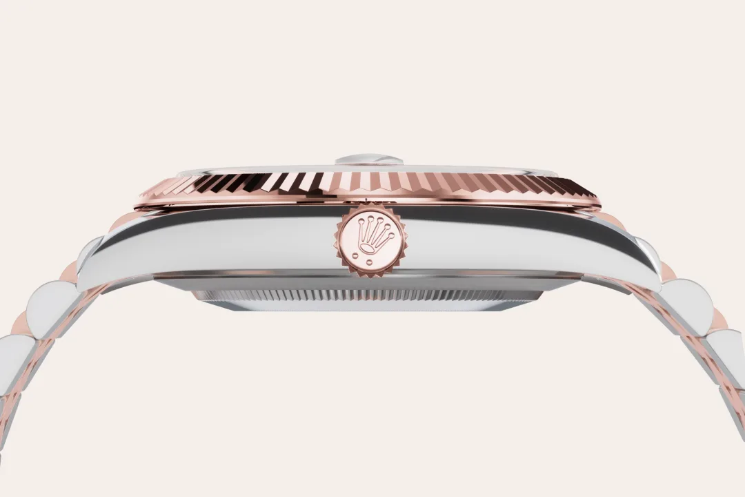 rolex Datejust em Rolesor Everose – combinação de aço Oystersteel e ouro Everose, M126331-0016 - Sara Joias