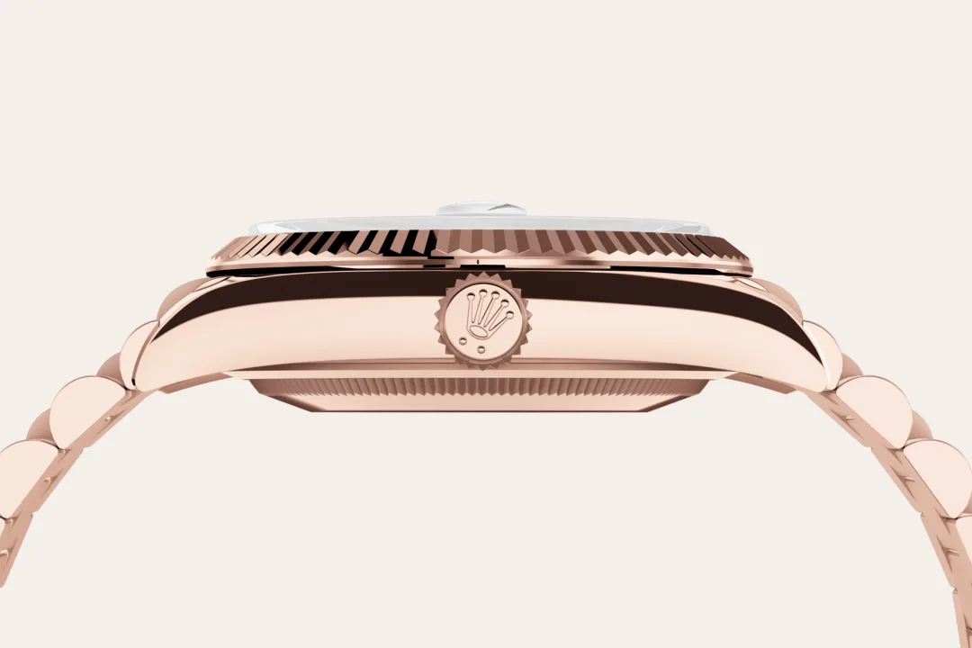 rolex Day-Date em Ouro Everose 18 quilates, M128235-0009 - Sara Joias