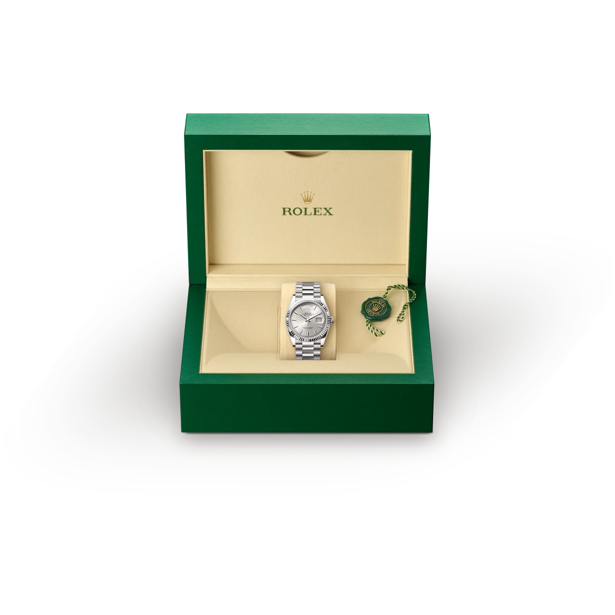 rolex Day-Date em Ouro branco 18 quilates, M128239-0005 - Sara Joias