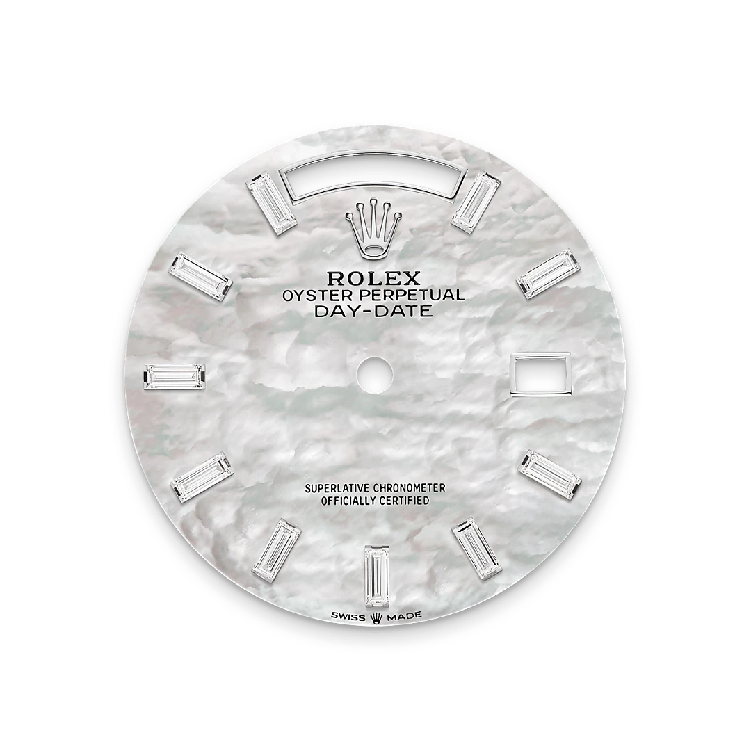rolex Day-Date em Ouro branco 18 quilates, M128239-0065 - Sara Joias