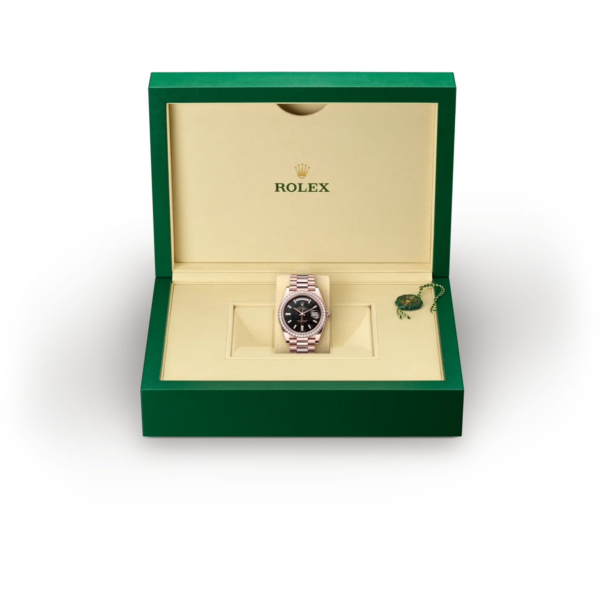 rolex Day-Date em Ouro Everose 18 quilates, M228345RBR-0016 - Sara Joias