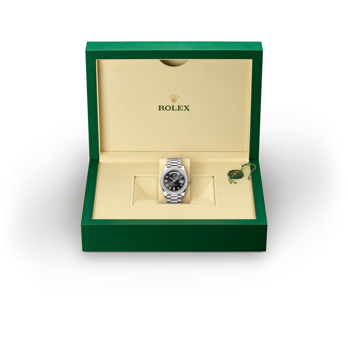 rolex Day-Date em Ouro branco 18 quilates, M228349RBR-0003 - Sara Joias