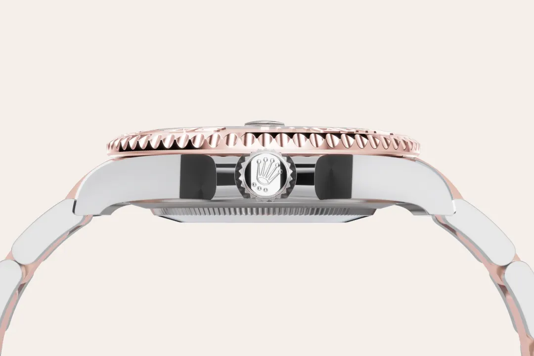 rolex Yacht-Master em Rolesor Everose – combinação de aço Oystersteel e ouro Everose, M268621-0003 - Sara Joias