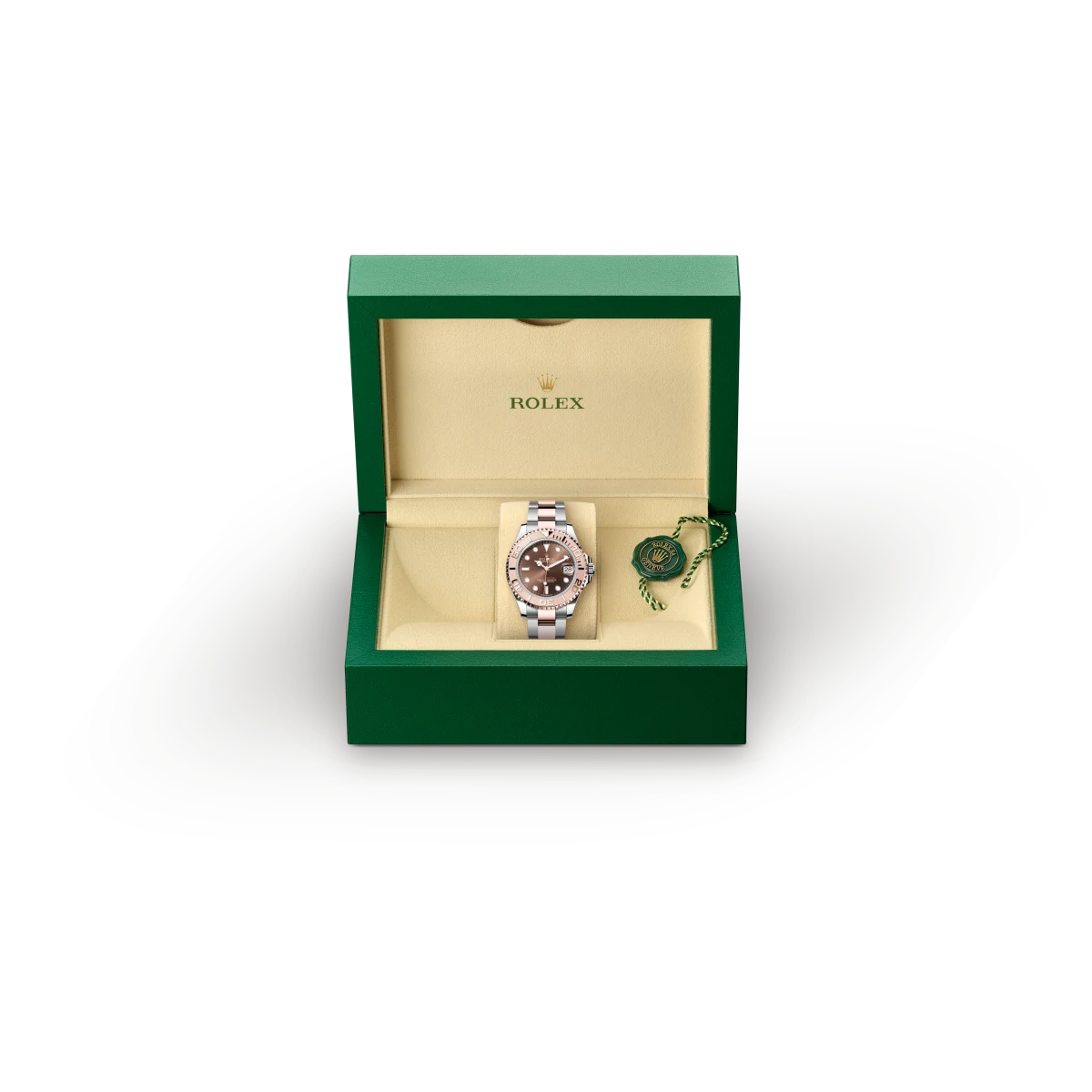 rolex Yacht-Master em Rolesor Everose – combinação de aço Oystersteel e ouro Everose, M268621-0003 - Sara Joias