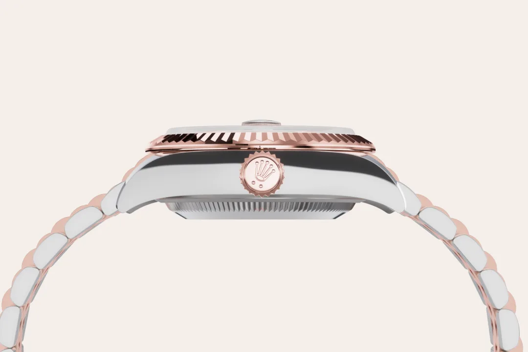 rolex Lady-Datejust em Rolesor Everose – combinação de aço Oystersteel e ouro Everose, M279171-0007 - Sara Joias