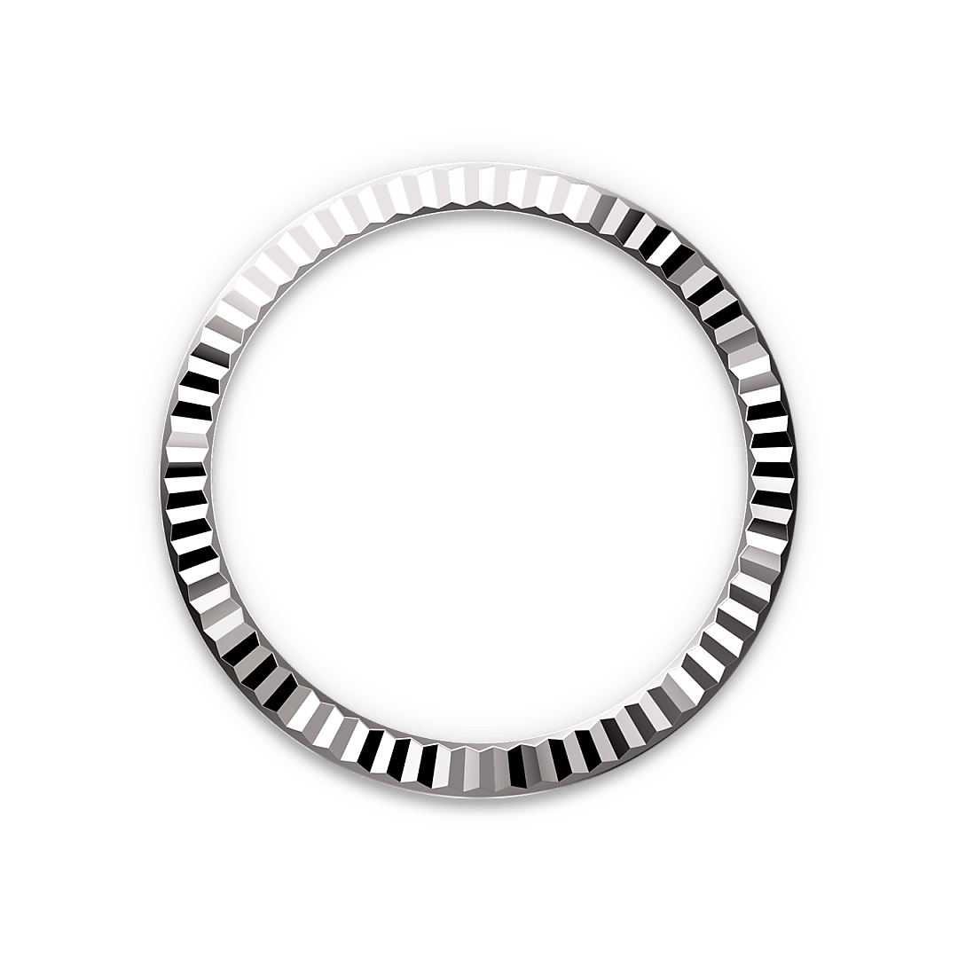 rolex Lady-Datejust em Rolesor branco – combinação de aço Oystersteel e ouro branco, M279174-0015 - Sara Joias