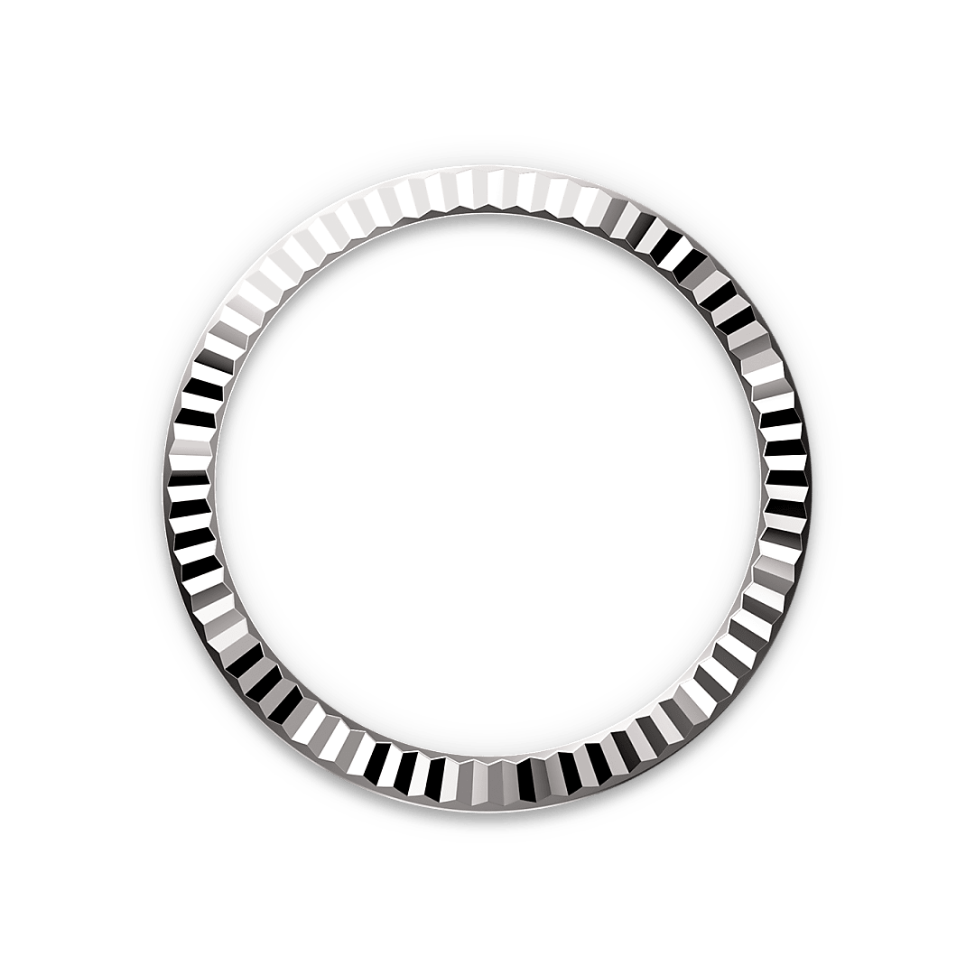 rolex Lady-Datejust em Rolesor branco – combinação de aço Oystersteel e ouro branco, M279174-0020 - Sara Joias