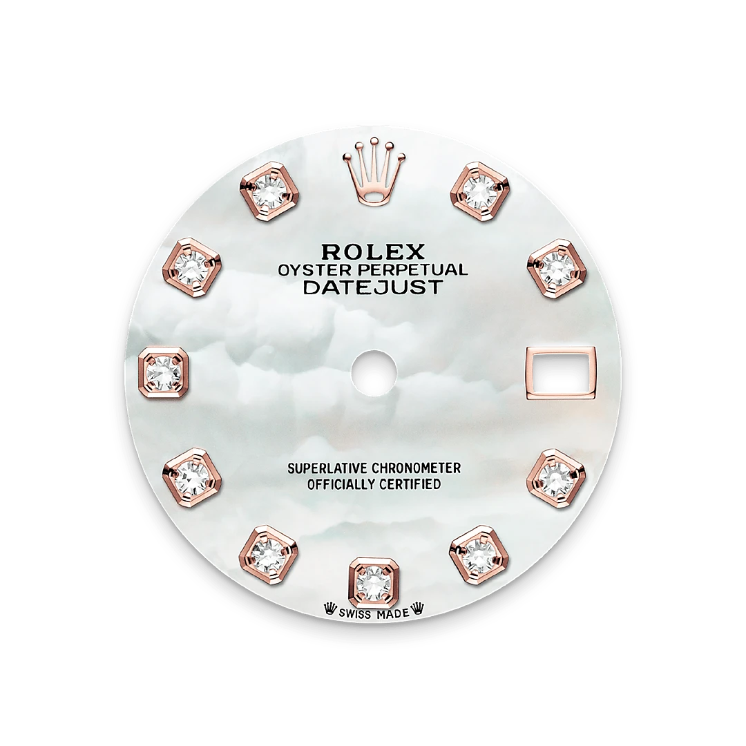 rolex Lady-Datejust em Rolesor Everose – combinação de aço Oystersteel e ouro Everose, M279381RBR-0013 - Sara Joias
