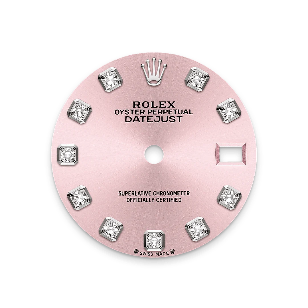 rolex Lady-Datejust em Rolesor branco – combinação de aço Oystersteel e ouro branco, M279384RBR-0004 - Sara Joias
