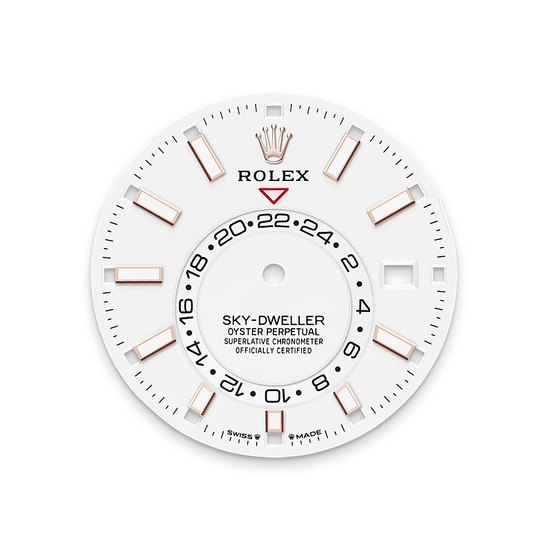 rolex Sky-Dweller em Ouro Everose 18 quilates, M336235-0003 - Sara Joias
