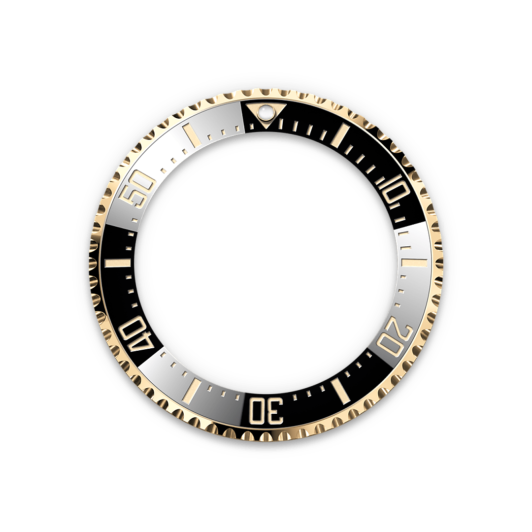 rolex Sea-Dweller em Rolesor amarelo – combinação de aço Oystersteel e ouro amarelo, M126603-0001 - Sara Joias