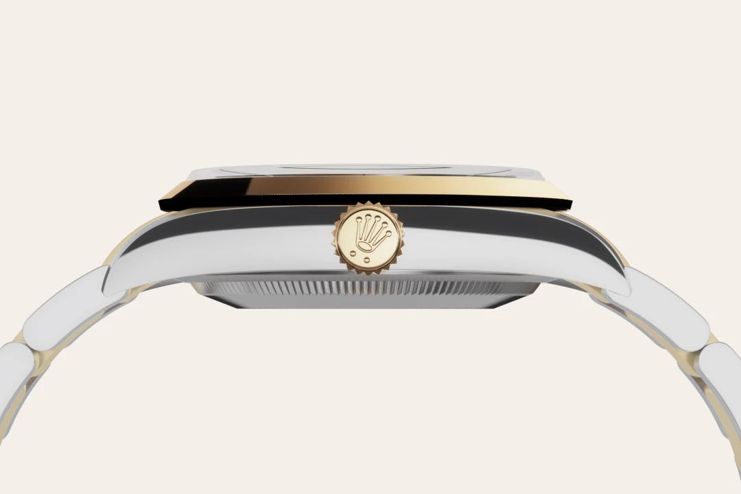 rolex Explorer em Rolesor amarelo – combinação de aço Oystersteel e ouro amarelo, M124273-0001 - Sara Joias