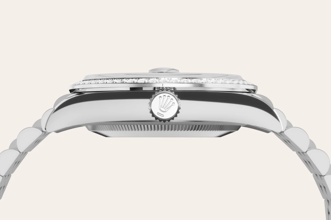 rolex Datejust em Rolesor branco – combinação de aço Oystersteel e ouro branco, M126284RBR-0011 - Sara Joias