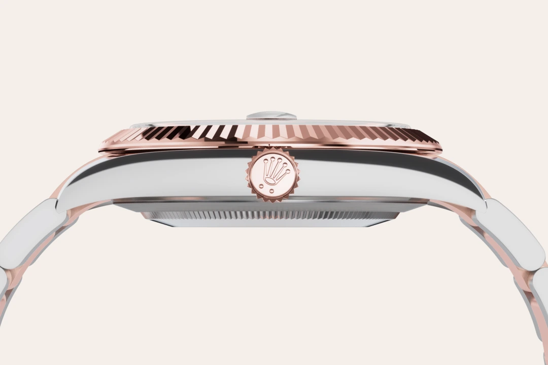 rolex Datejust em Rolesor Everose – combinação de aço Oystersteel e ouro Everose, M126331-0007 - Sara Joias