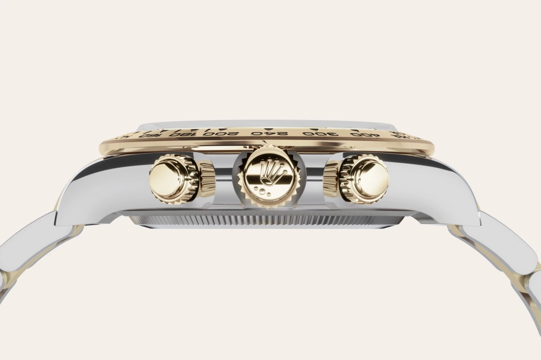 rolex Cosmograph Daytona em Rolesor amarelo – combinação de aço Oystersteel e ouro amarelo, M126503-0003 - Sara Joias