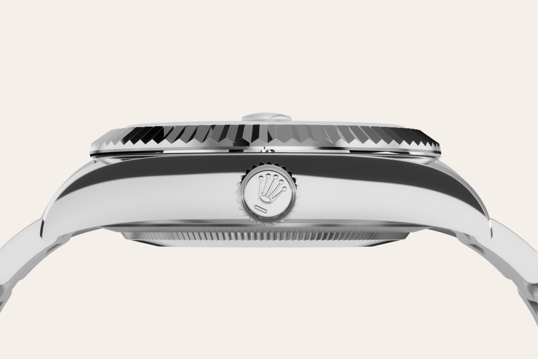 rolex Sky-Dweller em Rolesor branco – combinação de aço Oystersteel e ouro branco, M336934-0001 - Sara Joias