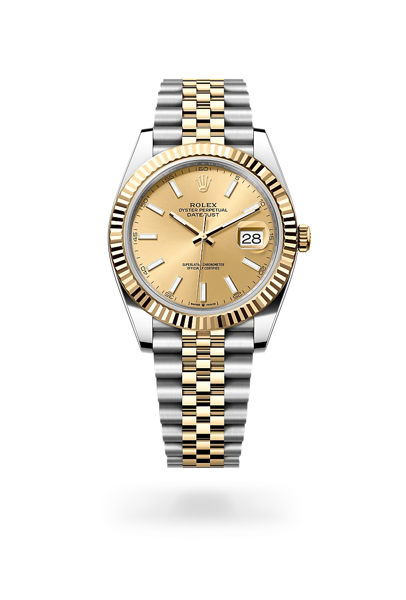 rolex Datejust em Rolesor amarelo – combinação de aço Oystersteel e ouro amarelo, M126333-0010 - Sara Joias