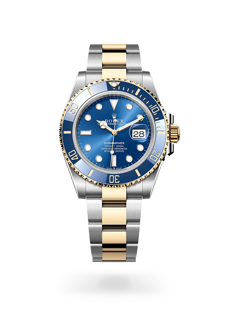 rolex Submariner em Rolesor amarelo – combinação de aço Oystersteel e ouro amarelo, M126613LB-0002 - Sara Joias