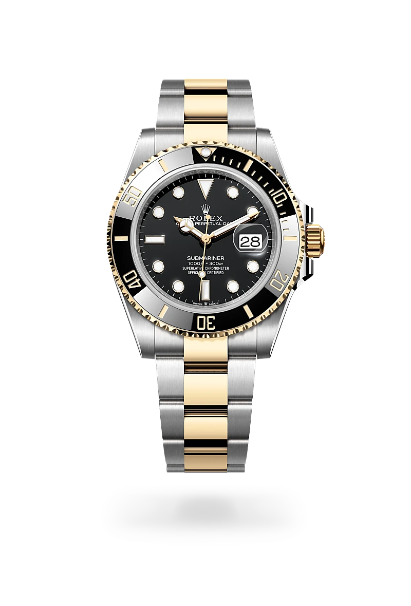 rolex Submariner em Rolesor amarelo – combinação de aço Oystersteel e ouro amarelo, M126613LN-0002 - Sara Joias