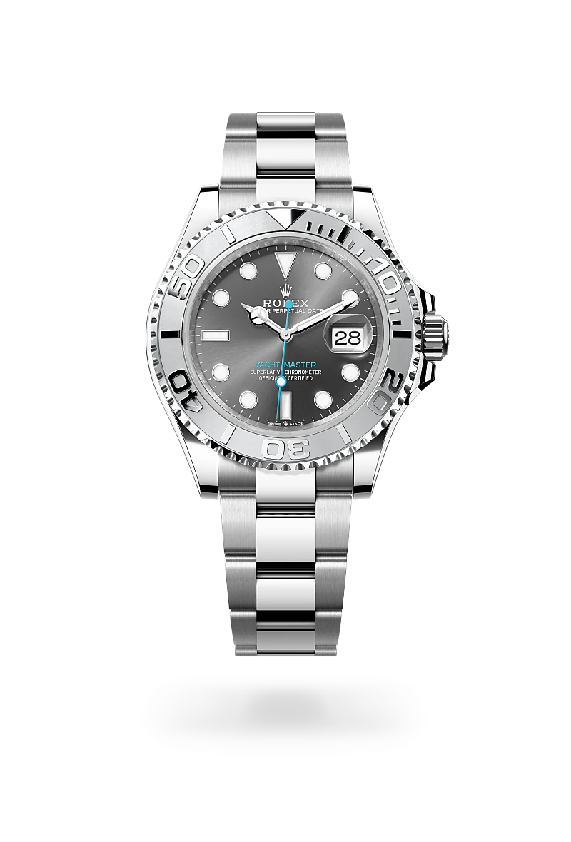 rolex Yacht-Master em Rolesium – combinação de aço Oystersteel e platina, M126622-0001 - Sara Joias