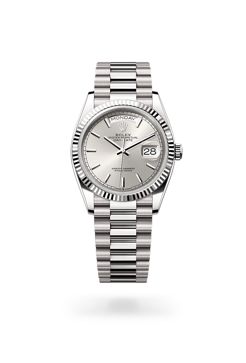 rolex Day-Date em Ouro branco 18 quilates, M128239-0005 - Sara Joias