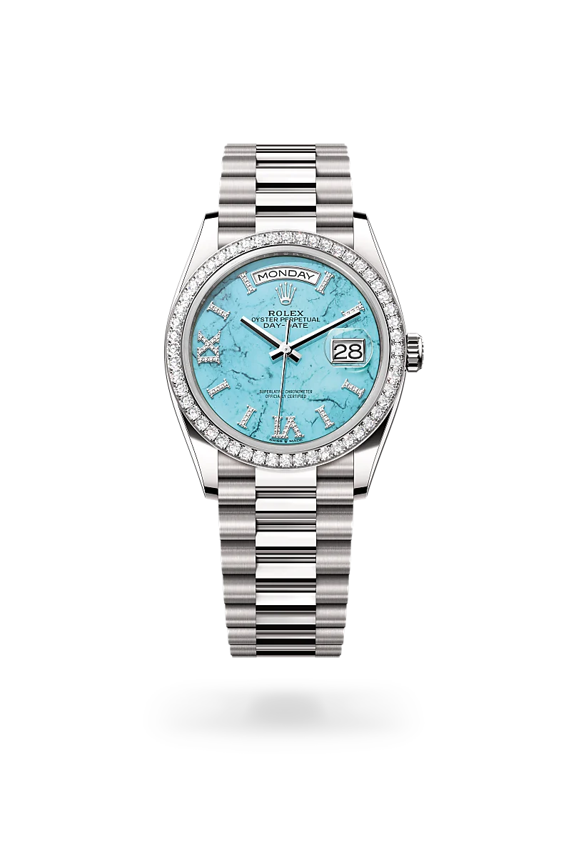 rolex Day-Date em Ouro branco 18 quilates, M128349RBR-0031 - Sara Joias