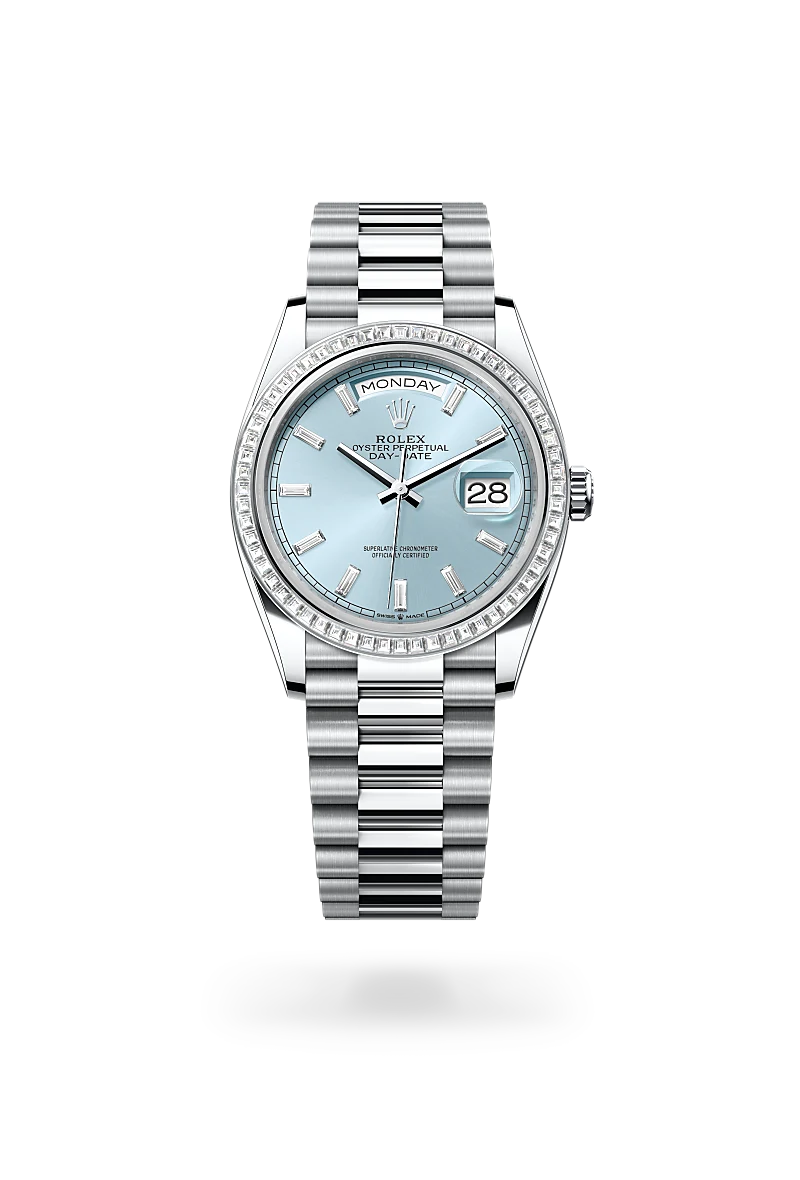 rolex Day-Date em Platina, M128396TBR-0003 - Sara Joias