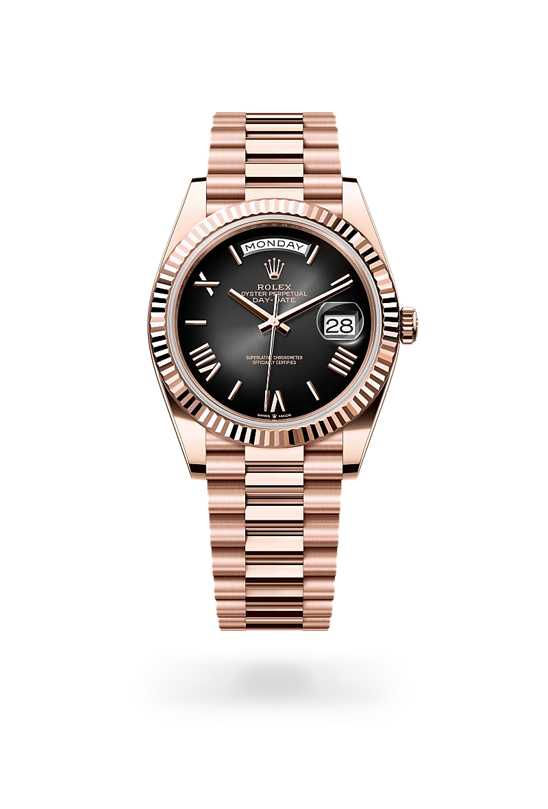 rolex Day-Date em Ouro Everose 18 quilates, M228235-0055 - Sara Joias