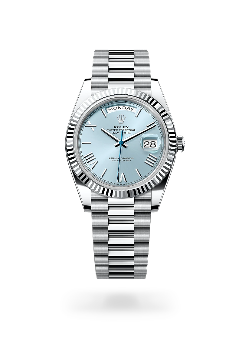 rolex Day-Date em Platina, M228236-0012 - Sara Joias