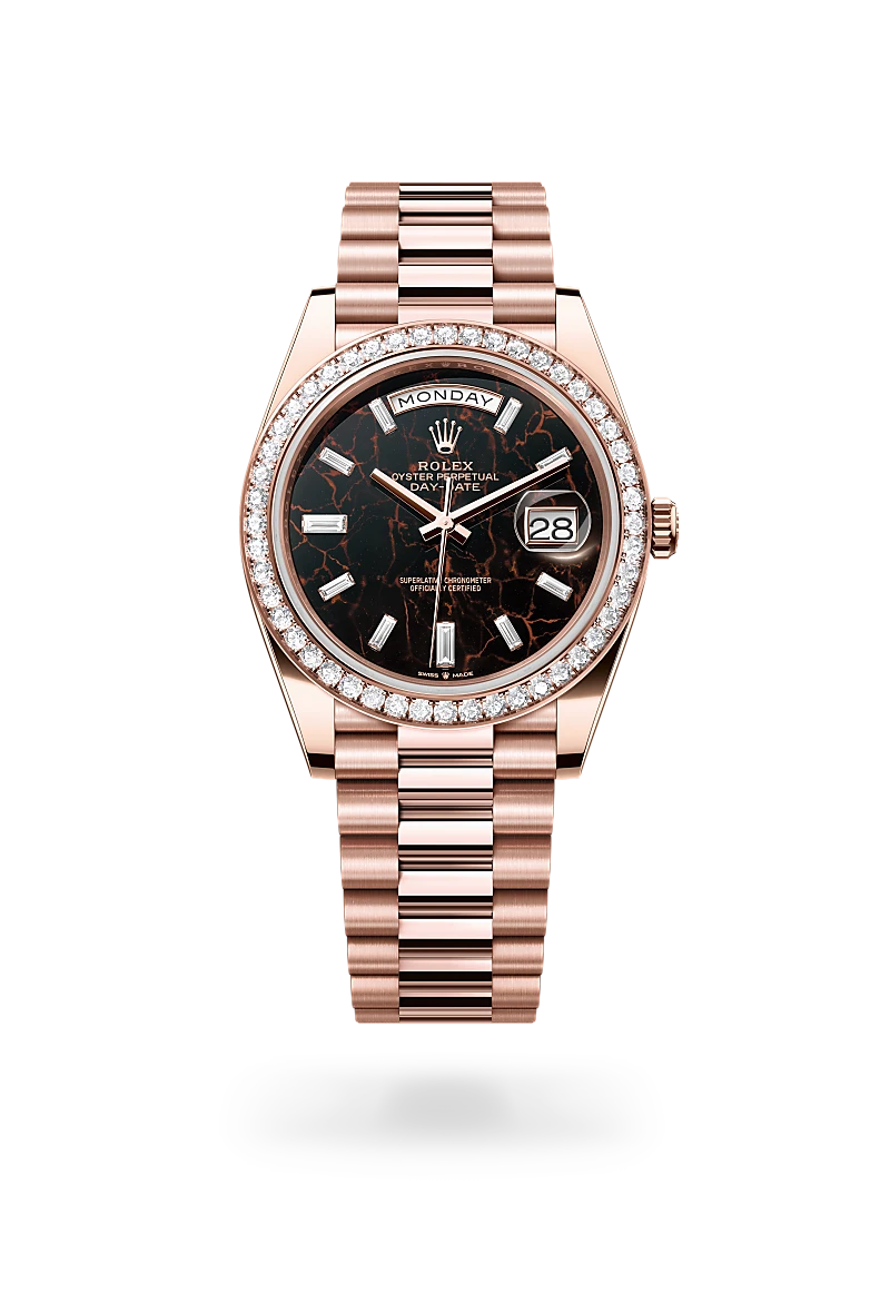 rolex Day-Date em Ouro Everose 18 quilates, M228345RBR-0016 - Sara Joias