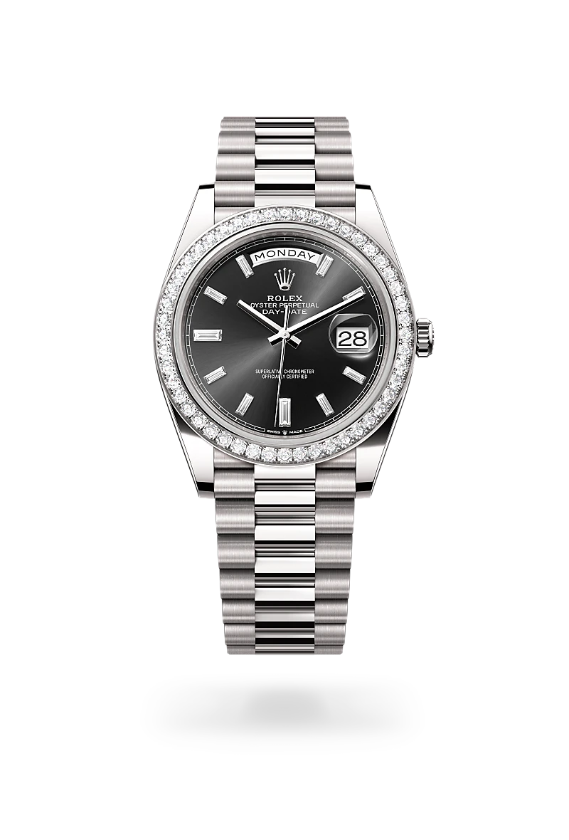 rolex Day-Date em Ouro branco 18 quilates, M228349RBR-0003 - Sara Joias