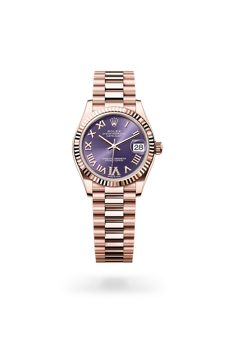 rolex Datejust em Ouro Everose 18 quilates, M278275-0029 - Sara Joias