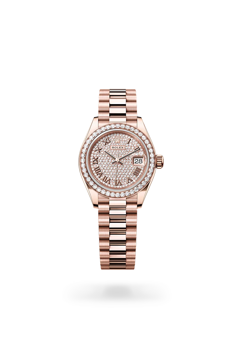 rolex Lady-Datejust em Ouro Everose 18 quilates, M279135RBR-0021 - Sara Joias
