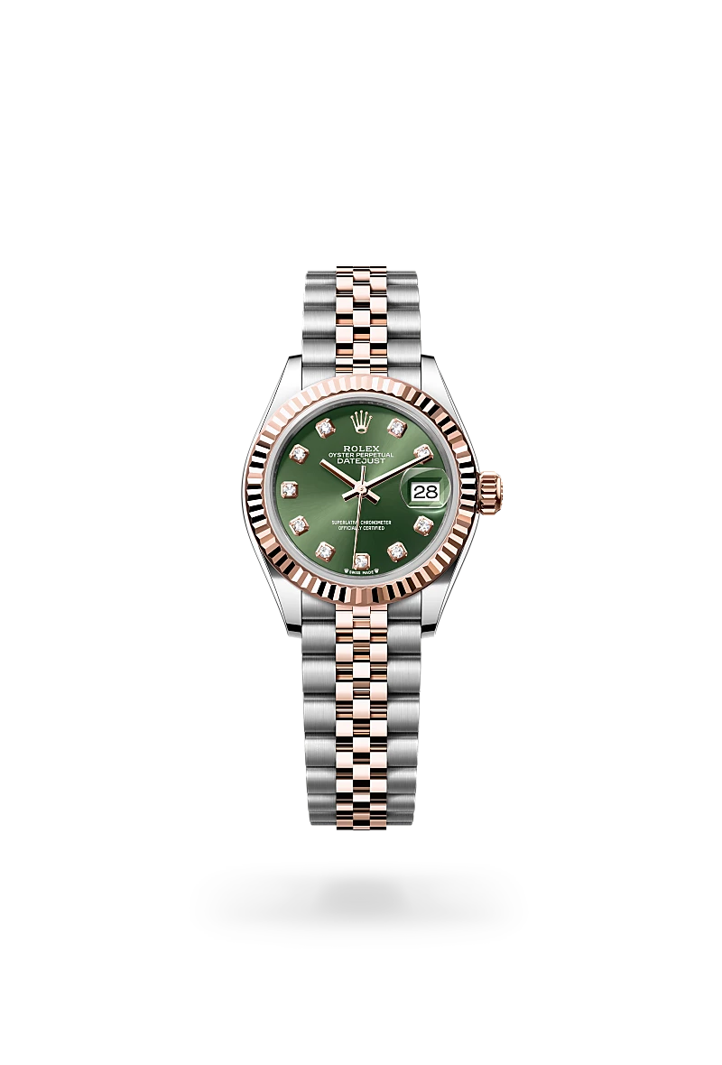 rolex Lady-Datejust em Rolesor Everose – combinação de aço Oystersteel e ouro Everose, M279171-0007 - Sara Joias
