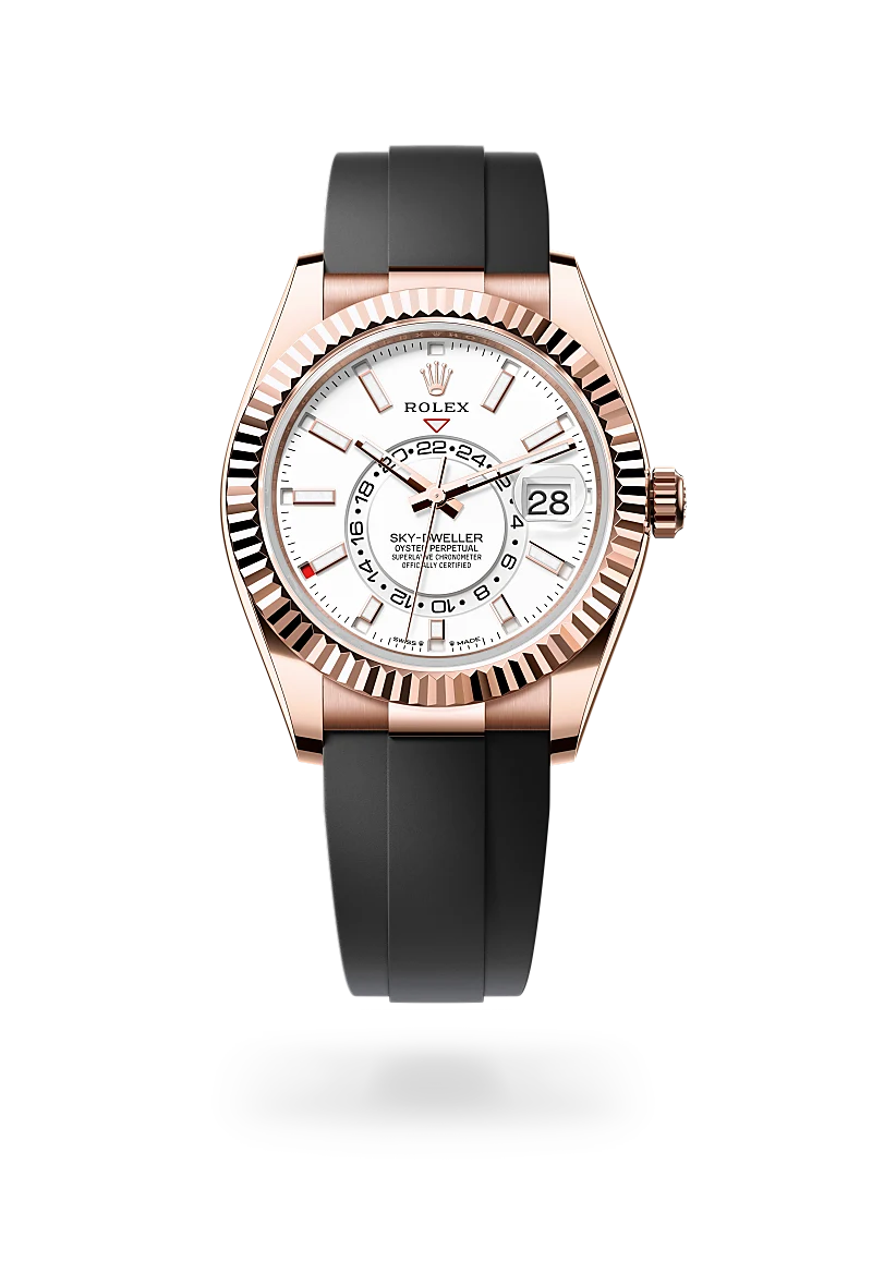 rolex Sky-Dweller em Ouro Everose 18 quilates, M336235-0003 - Sara Joias