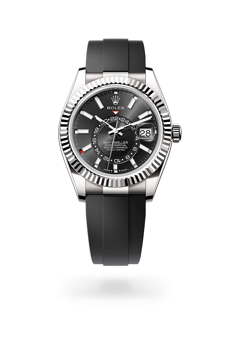 rolex Sky-Dweller em Ouro branco 18 quilates, M336239-0002 - Sara Joias