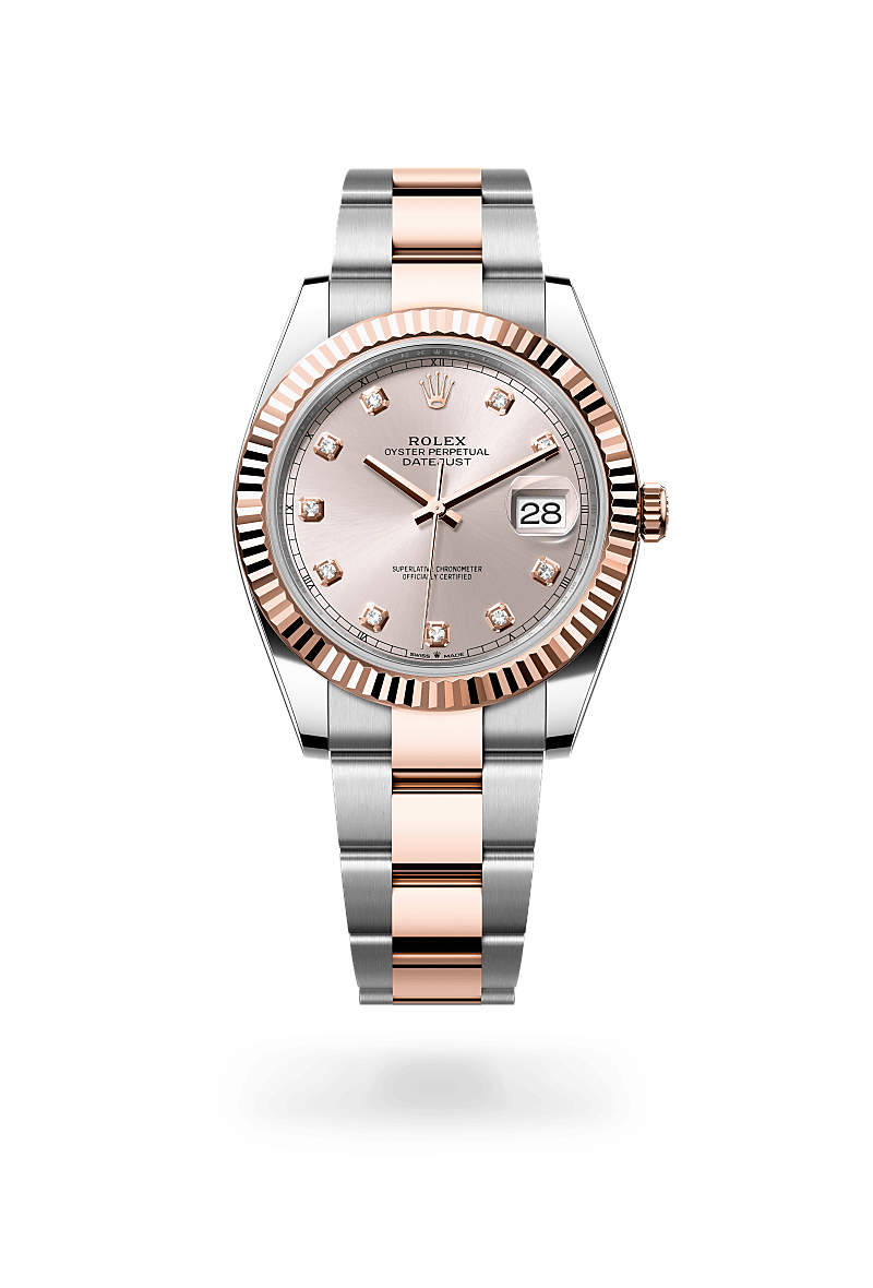 Rolex Datejust em Rolesor Everose – combinação de aço Oystersteel e ouro Everose, M126331-0007 - Sara Joias