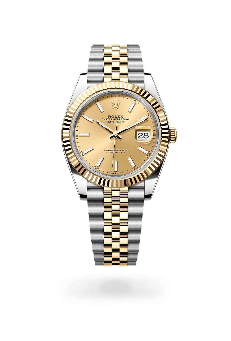 Rolex Datejust em Rolesor amarelo – combinação de aço Oystersteel e ouro amarelo, M126333-0010 - Sara Joias