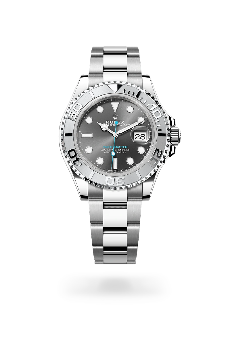 Rolex Yacht-Master em Rolesium – combinação de aço Oystersteel e platina, M126622-0001 - Sara Joias