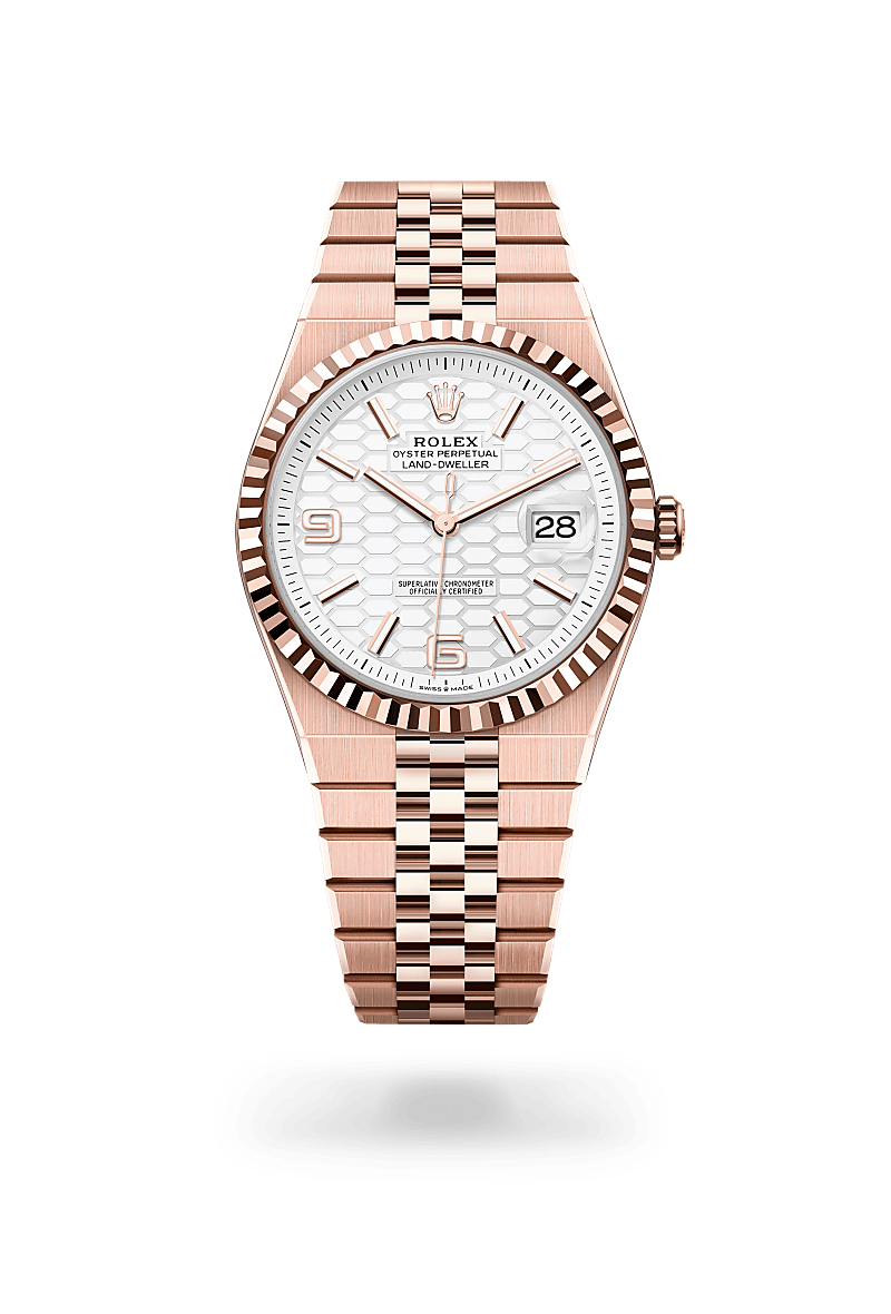 Rolex Land-Dweller em Ouro Everose 18 quilates, M127335-0001 - Sara Joias