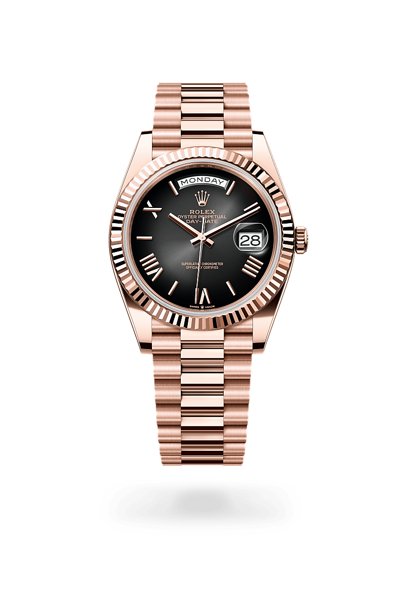 Rolex Day-Date em Ouro Everose 18 quilates, M228235-0055 - Sara Joias
