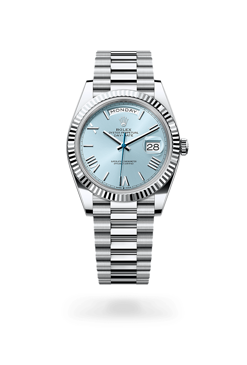 Rolex Day-Date em Platina, M228236-0012 - Sara Joias
