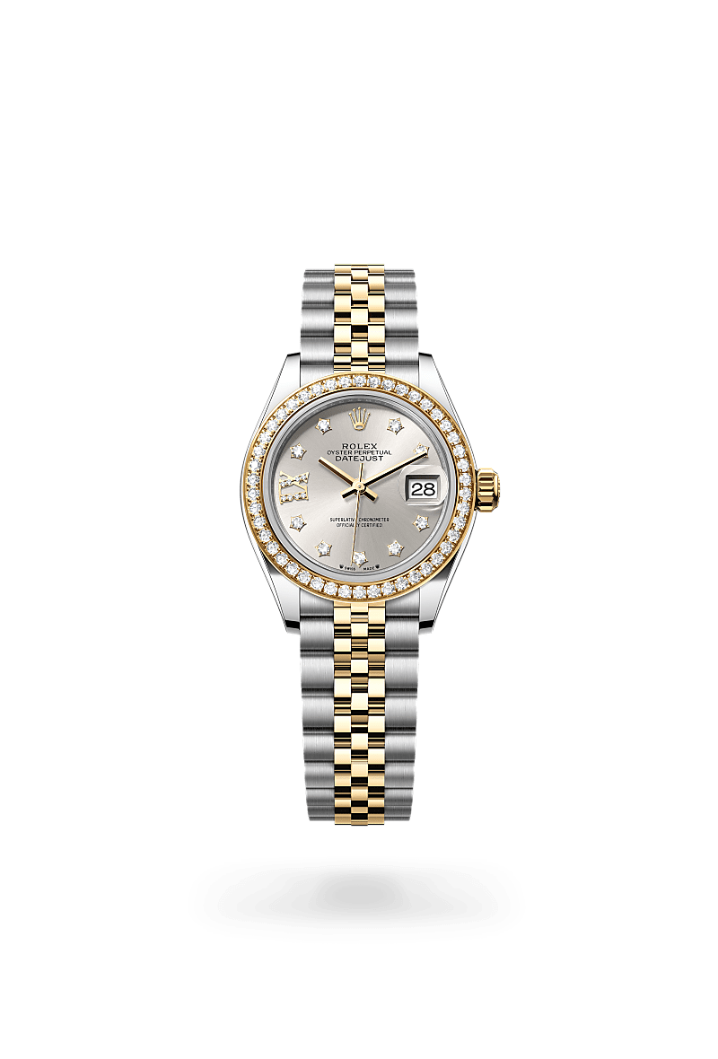 Rolex Lady-Datejust em Rolesor amarelo – combinação de aço Oystersteel e ouro amarelo, M279383RBR-0003 - Sara Joias