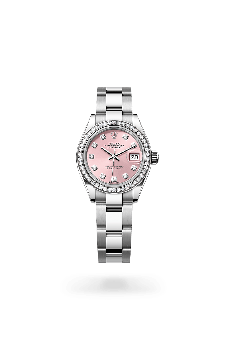 Rolex Lady-Datejust em Rolesor branco – combinação de aço Oystersteel e ouro branco, M279384RBR-0004 - Sara Joias