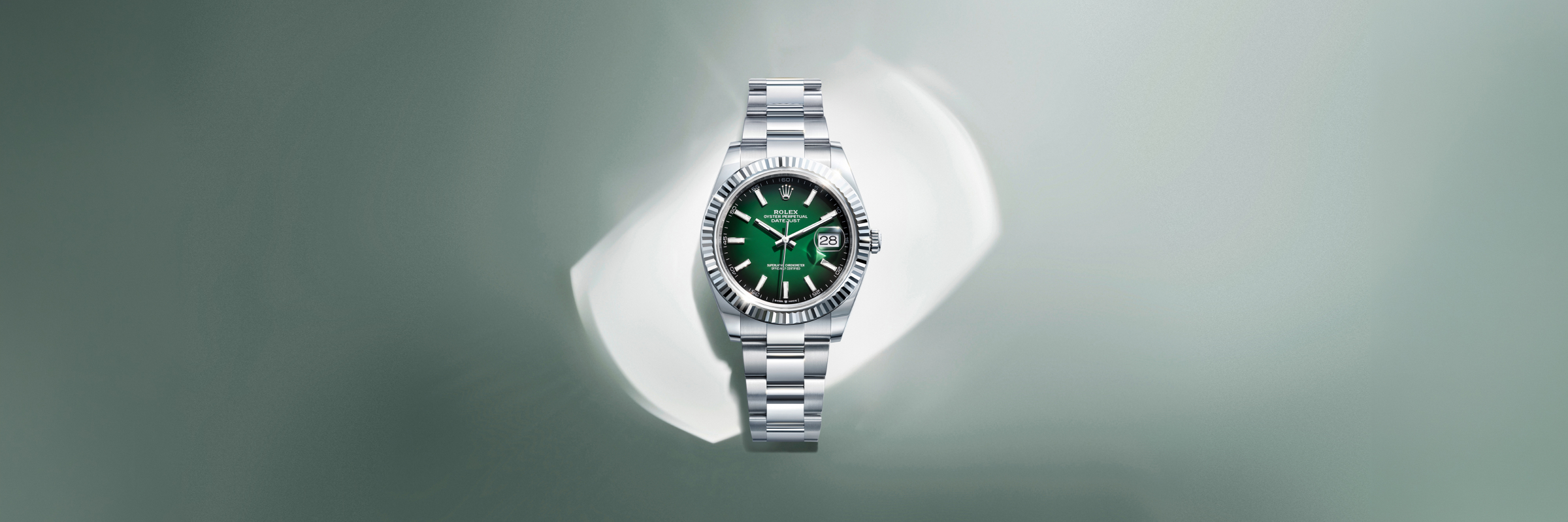 rolex Datejust em Rolesor branco – combinação de aço Oystersteel e ouro branco, M126234-0051 - Sara Joias