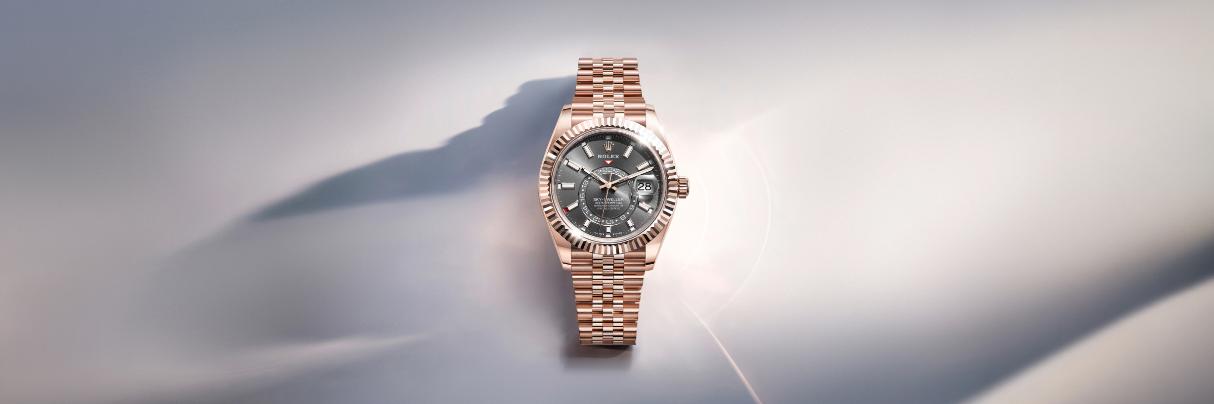 rolex Sky-Dweller em ouro branco 18 quilates, M336239-0002 - Sara Joias