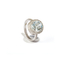 imagem do produto  Anel gua-Marinha Oval com Diamantes