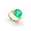 imagem do produto  Anel Esmeralda Muzo com Diamantes